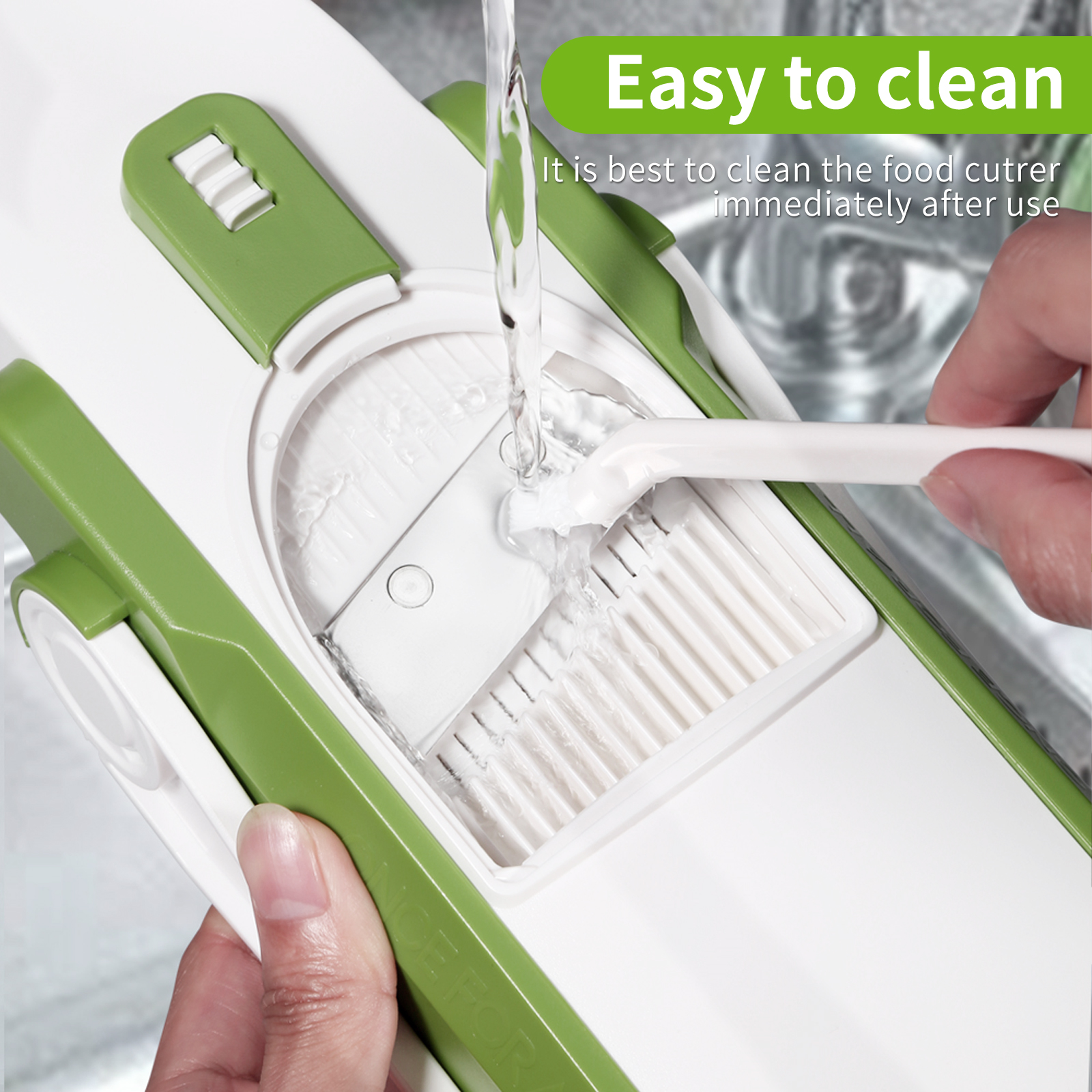 ONCE FOR ALL Utensilios de cocina para cortar verduras y patatas, trituradora de alimentos, rallador de frutas, espesar, Cortador Manual de zanahorias, accesorios de cocina