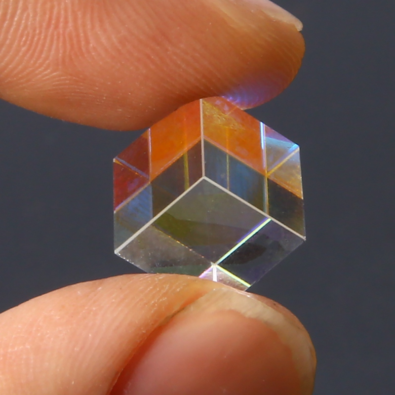 Kuutio dikroinen prisma 10 x 10mm viallinen risti optinen lasi peiliyhdistäjä jakaja sisustus läpinäkyvä luokka moduuli tutkimuslelu