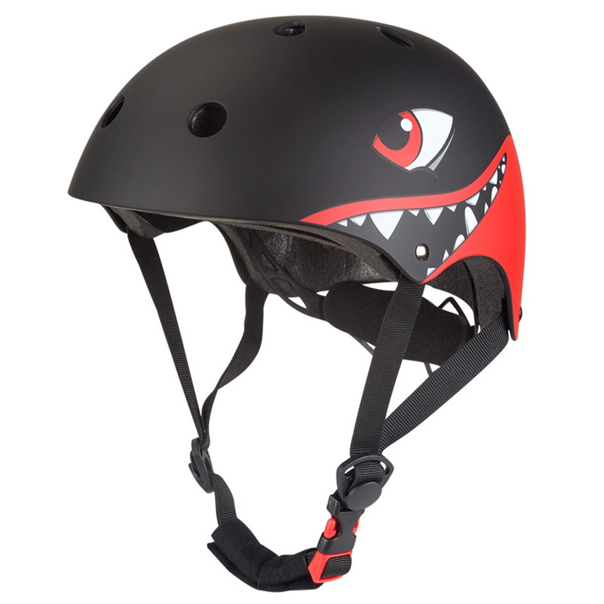 Cute Cartoon Dinosaur Bike Helmet Kids Boys Girls 3D Animal Cycling Safety Helmets Adjustable Breathable Skating Riding Helmet: Black