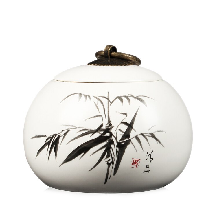 china Tea Caddy Tea Sugar Coffee Beans Jars Ceramic Tea Canister Kitchen Storage Bottle & Jars Sugar Bowl Storage Tank Spice Jar