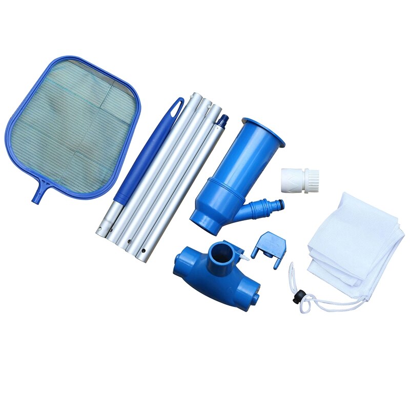 Fuente de agua para piscina portátil, aspiradora, cabezal de succión, limpieza de estanque, hoja, Skimmer, conjunto de malla para limpieza: Default Title