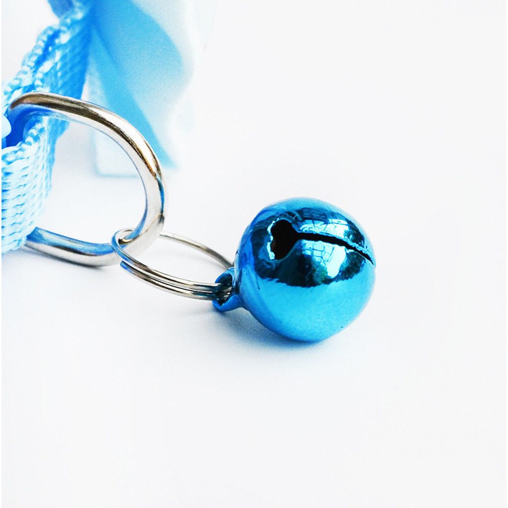 Pajarita ajustable de Color caramelo con cascabel y lazo, cuello de corbata, cachorro, gatito, perro, gato, mascota, 1 ud.