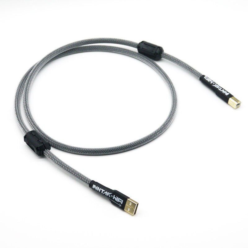 Limited Time Special / 1PCS USB 2.0 A-B USB Audio Cable / Canare L-4E6S Audio-cable for Hifi DAC Amplifier: white / 0.75m