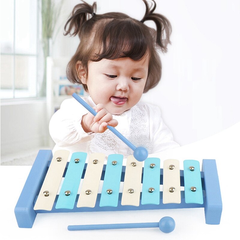 Bmdt-Speelgoed Xylofoon Educatief Speelgoed Houten Acht-Opmerkingen Frame Stijl Xylofoon Kinderen Kids Baby Musical Grappig Speelgoed