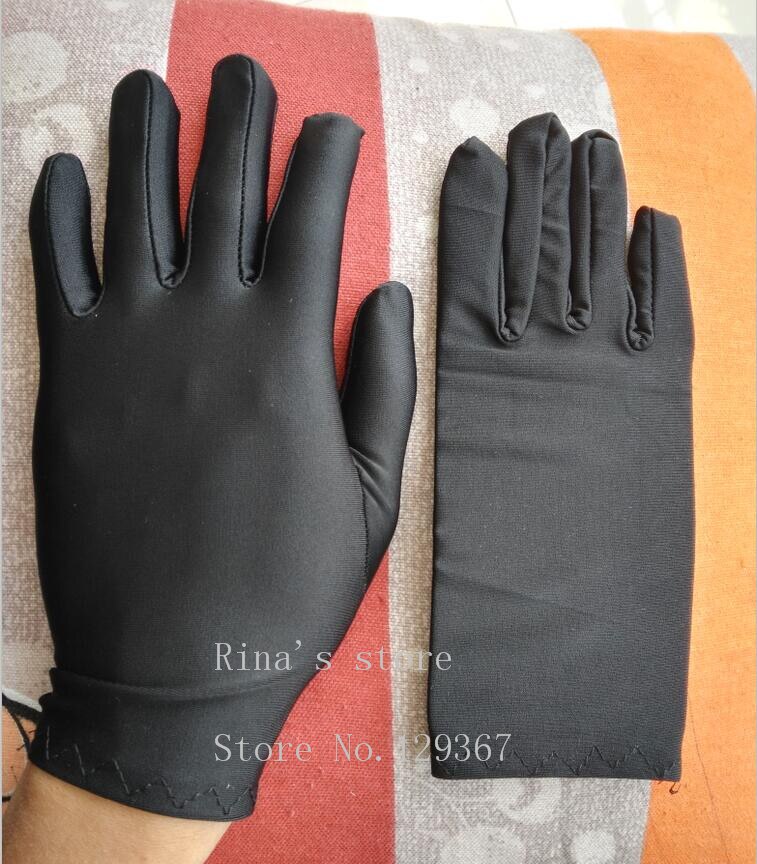 Mode Mannen Zomer Dunne Elastische Grote Witte Handschoenen Mannelijke Zwarte Kleur Etiquette Handschoenen Rijden Handschoenen
