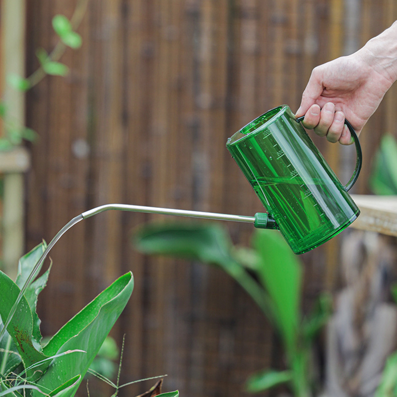 1/1.5/2L Lange Mond Gieter Huishoudelijke Transparante Gieter Tuin Gieter Tool Grote Capaciteit Plant Gieter