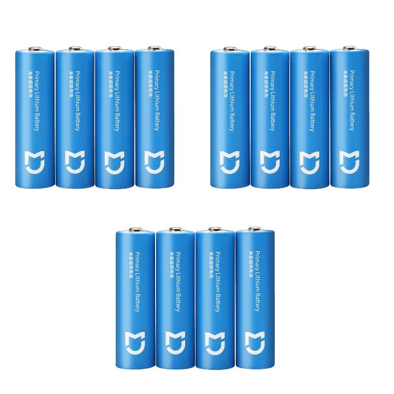 Xiaomi Mijia Super AA Battery 2900mAh Lithium Iron Battery 4pcs Durable 1.5V High Capacity Cold Resistant Battery