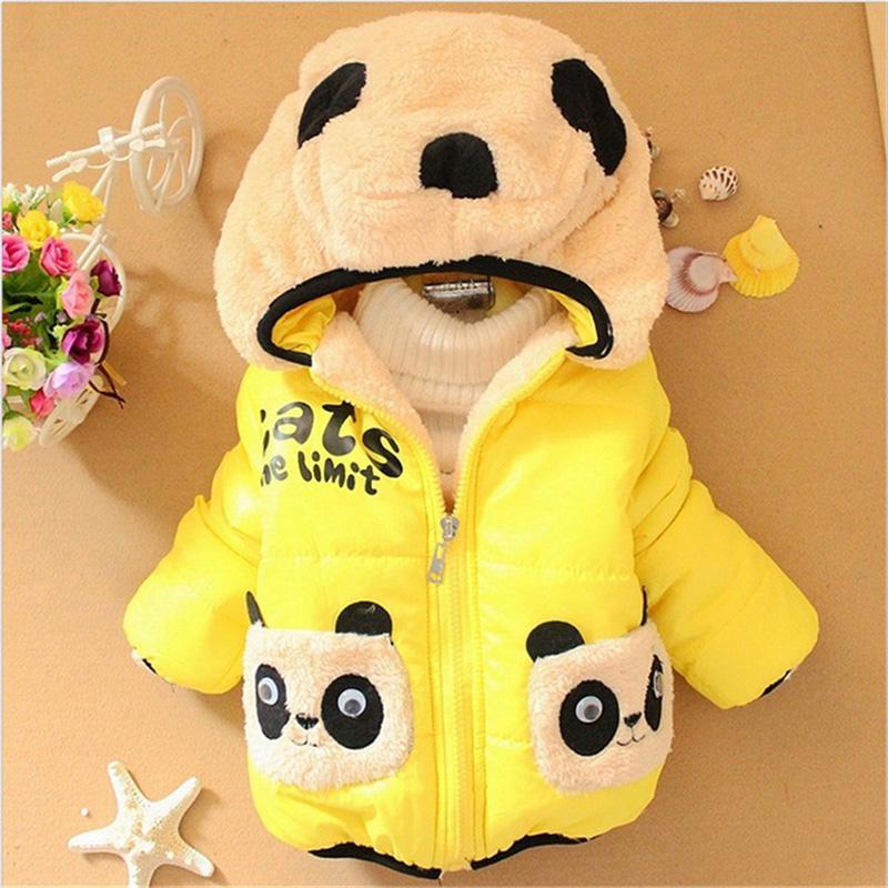 Verkoop Lente Herfst Winter Jasje Bovenkleding Kids Jas Jas Kind Baby Meisje Jongen Winterjas: 19-24 months / YELLOW