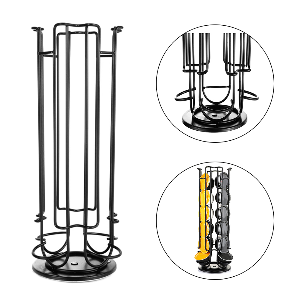 24Cups Draaibare Koffie Pod Houder Voor Dolce Gusto Capsule Display Capsule Rack Tower Stand Opslag Planken