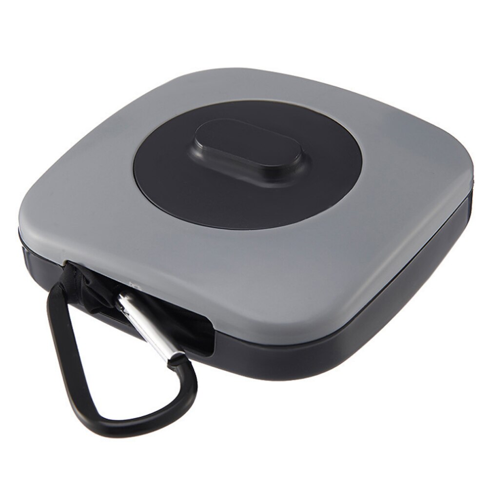 Multifunctional Durable Shoppingbag Reusable Shopping Bag Heavy Duty Nylon Foldable Grocery Tote Bags With Revolving Storage Box: gray - Strip