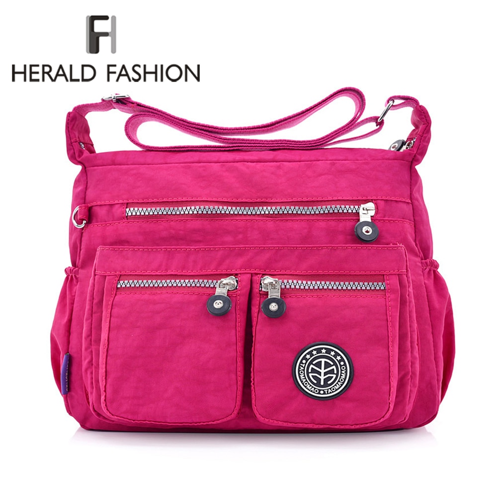 Herald Mode Waterdichte Nylon Vrouwen Messenger Bags Carteira Vintage Zwervers Dames Handtas Vrouwelijke Crossbody Tassen Schoudertassen
