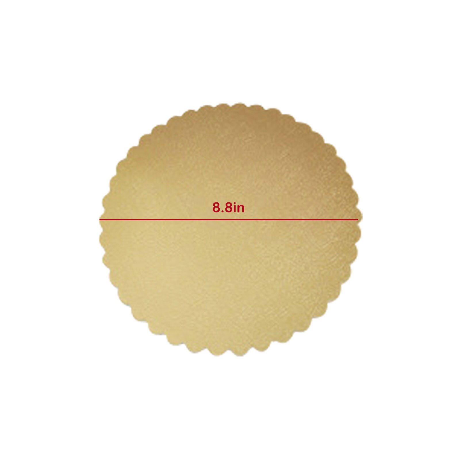 1Pcs Round Cake Circle Cardboard Cake Drums Cake Base Plate Board Turntable Tiramisu Mousse Cheesecake Snack Gold Silver#45: B