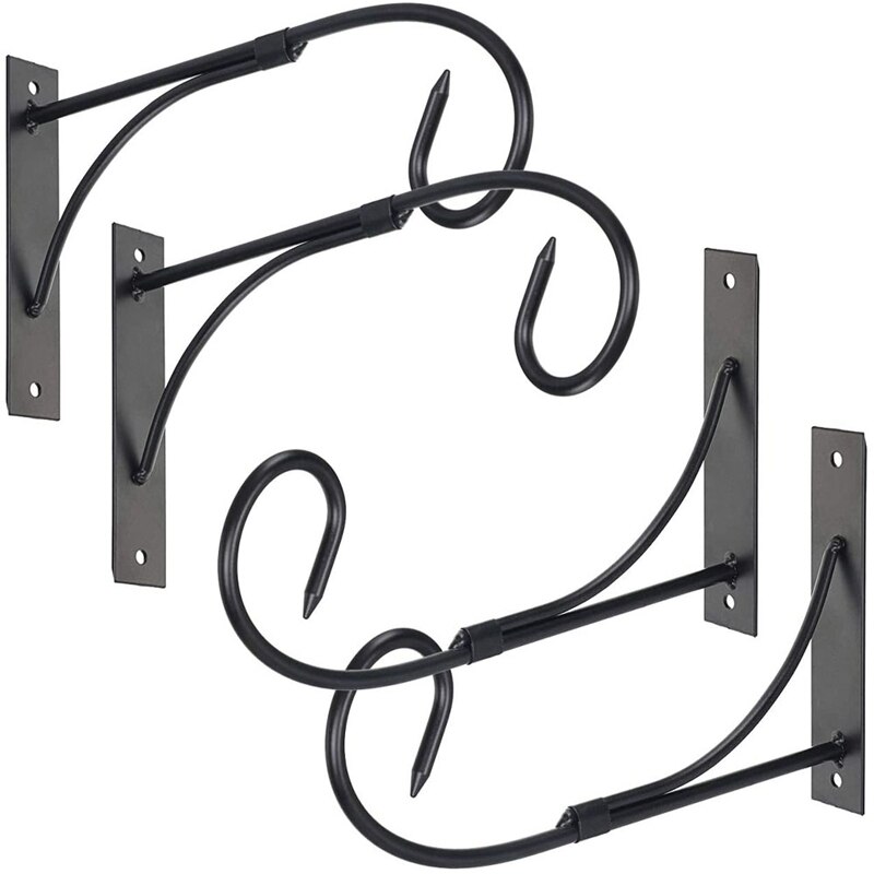 Metall-Pflanzenaufhänger Klein (9,1x7,6 Cm) – 2 Stück Mit Montagematerial Für Blumentöpfe, Vogelhäuser & Deko, Innen & Außen