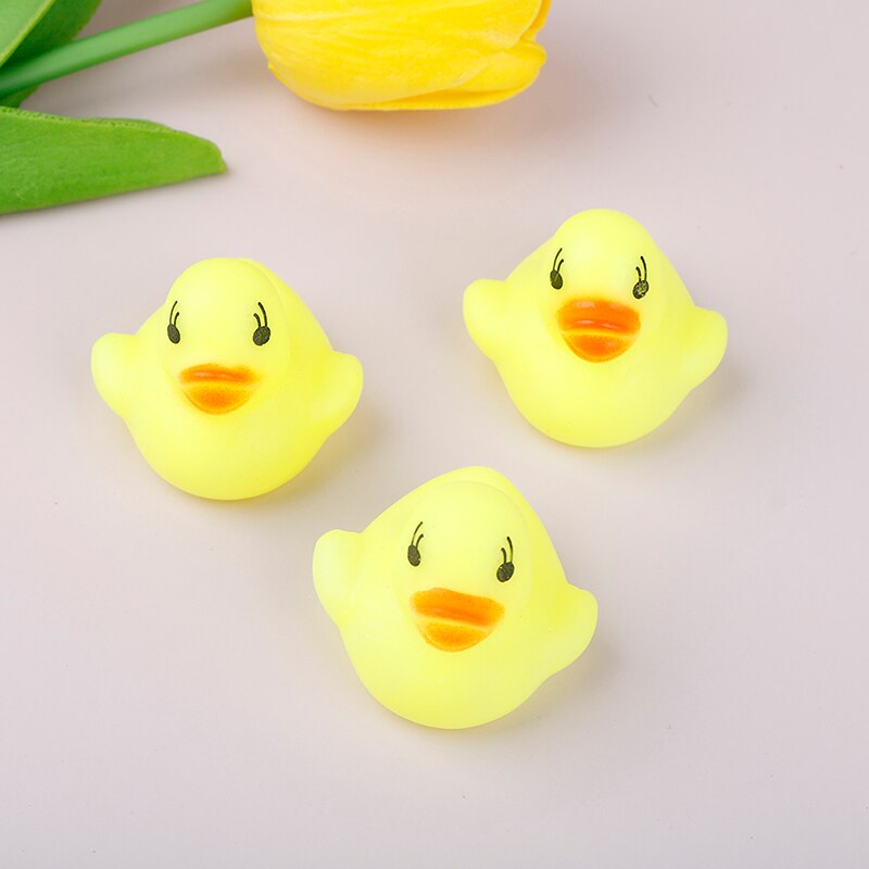 5 Stks/set Mini Baby Kinderen Bad Speelgoed Cute Rubber Duck Visnet Douche Games