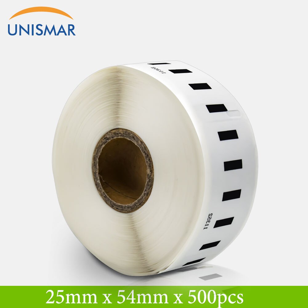 Unismar 1 rolo 11352 papel térmico 25mm * 54mm 500 pces rolo etiqueta compatível para dymo labelwriter 450/450 turbo/450 twin turbo