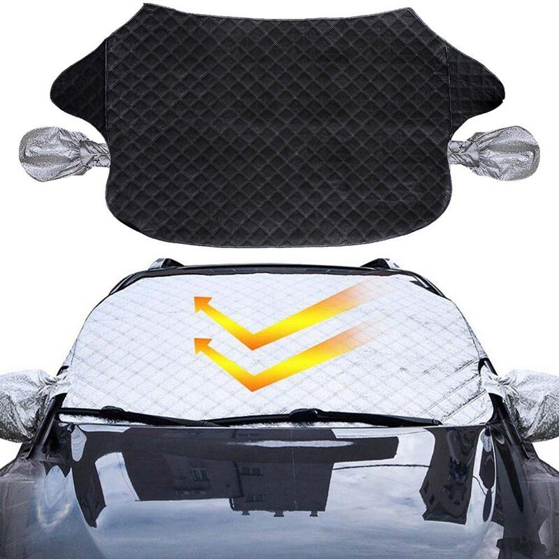 Automóvil parabrisas nieve escudo plegable protector solar ventana escudo netic nieve escudo 2 marcha atrás
