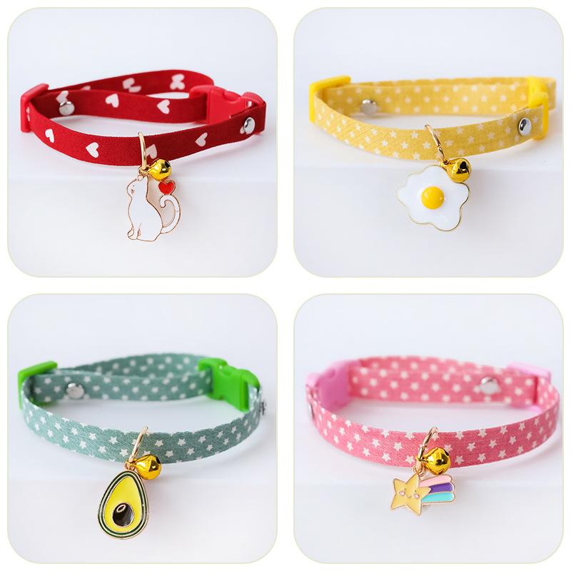 Nova Coleira Ajustável Gatinho com Bell Cut Pet Cat Coleiras Breakaway Gatos Colar Puppy Collar Cat Supplies Acessórios Cat