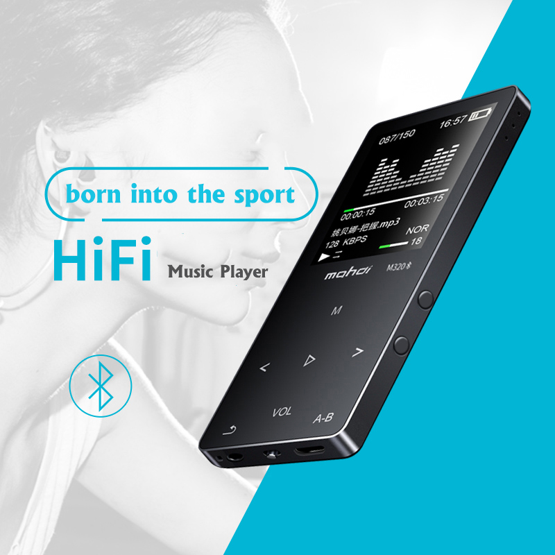 Mahdi M320 Mp3 Player 8Gb Press Screen Metal Hifi Lossless Audio Music Player Built-In Speaker Support Fm Radio Player