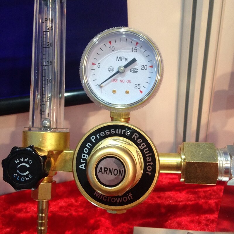 Argon Regulator 0-25 Mpa Argon CO2 Helium Nitrogen G5/8 Inlet MIG/ TIG Welding Gas Flowmeter Pressure Flow Regulator