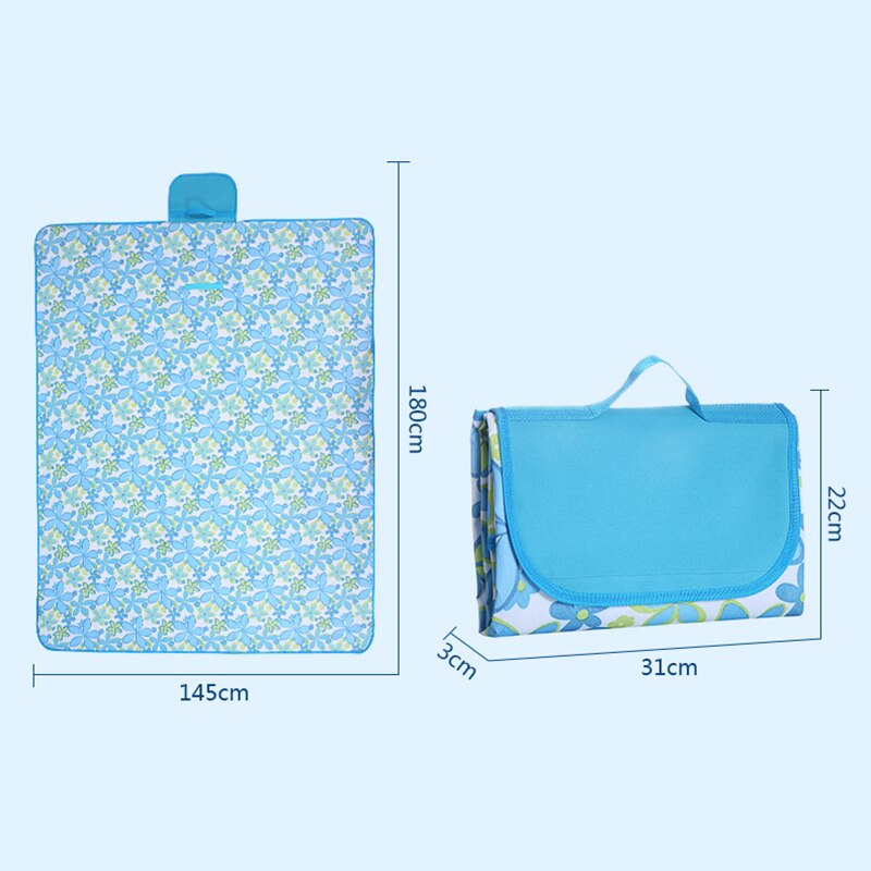 145x180cm impermeable plegable al aire libre Camping Mat Picnic Plaid playa manta bebé colchoneta multijugador camping al aire libre portátil