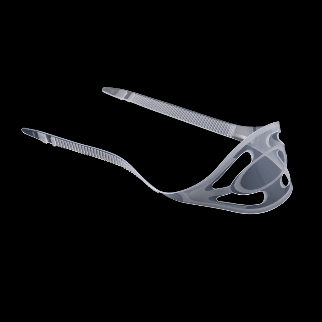 1 Pcs Universale Del Silicone Scuba Diving Mask Sostituzione Della Cinghia Della Copertura Della Cinghia per Scuba Dive Snorkeling Sport Acquatici Clear Black: L Clear