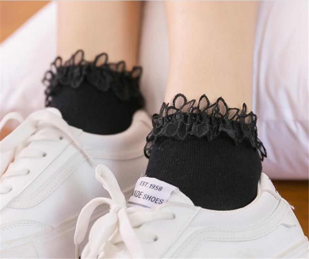 Lolita kant kousen kant zoete kousen kant sokken Koreaanse retro literaire sokken B618