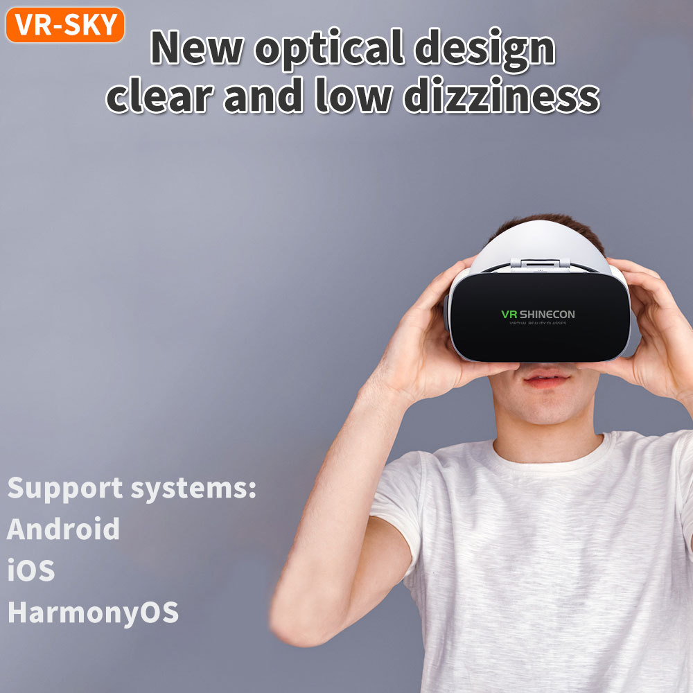 Virtual reality 3d vr-bril shinecon  g19 vr- bril google cardboard-headset virtuele bril voor ios android-smartphone