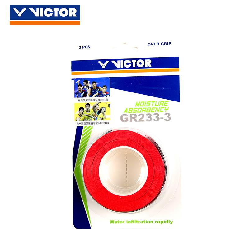 3 pièces/lot de Victor Badminton surgrip Tennis poignées raquettes poignées main colle surgrips GR233-3: GR233D-3