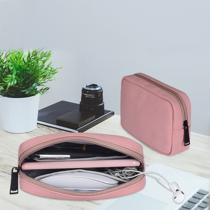 Neue Lagerung Daten Kabel Reisetasche U Disk Energie Bank Elektronische Zubehör Organizer Kopfhörer SD Karte Energie Bank Container Beutel