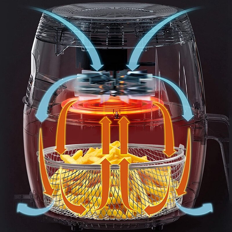 Air Fryer Basket For Mesh Steamer Basket For Ninja Foodi 6.5 8Qt Air Fryer Basket Air Fryer Crisping Basket With Handle