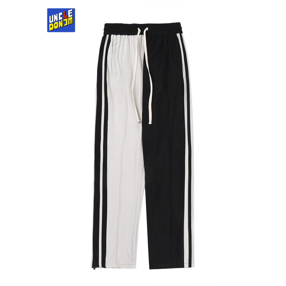 UNCLEDONJM Colour block sweatpants mens street wear hip hop pants mens joggers pants urban streetwear mens joggers