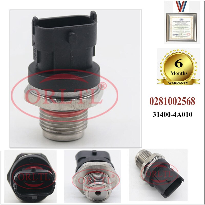 Capteur haute pression pour BOSCH, rampe commune, carburant, 0281002405 0281002475 0281002522 0281002534 0281002568 0281002652 0281002700: 0281002568