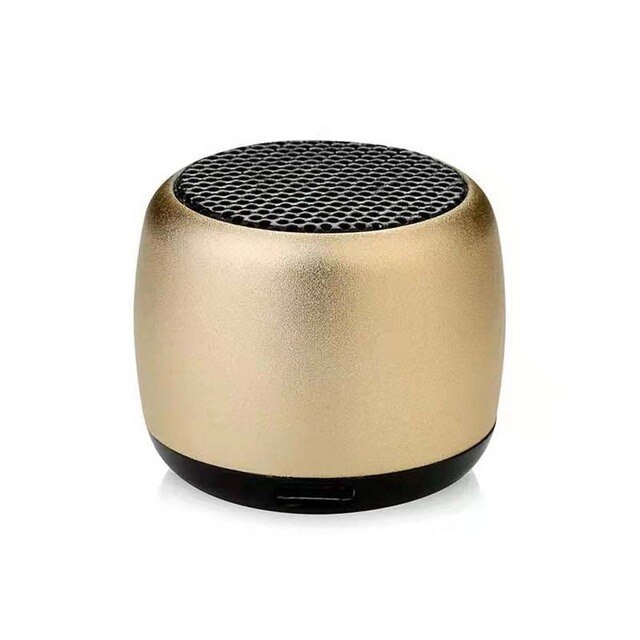 Mini Tragbare Drahtlose Caixa De Som Bluetooth Lautsprecher Musik Klang Kasten Blutooth Für Subwoofer Schallwand Bass Akustik Mp3 Spieler: gold