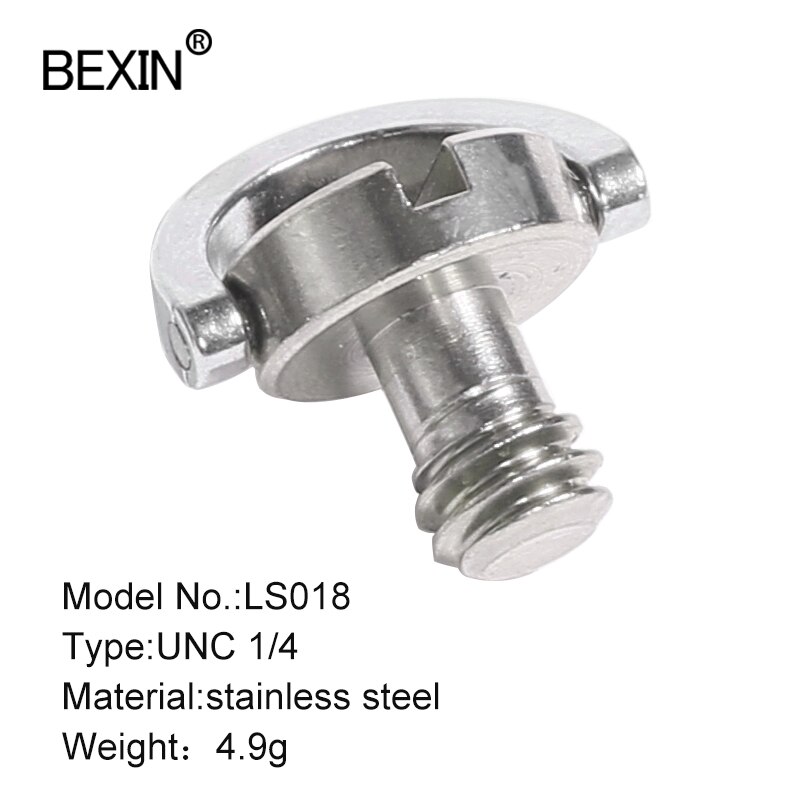 1/4 inch camera schroef d-ring adapter montage schroef snelkoppelingsplaat schroef voor digitale camera statief monopod kop klem