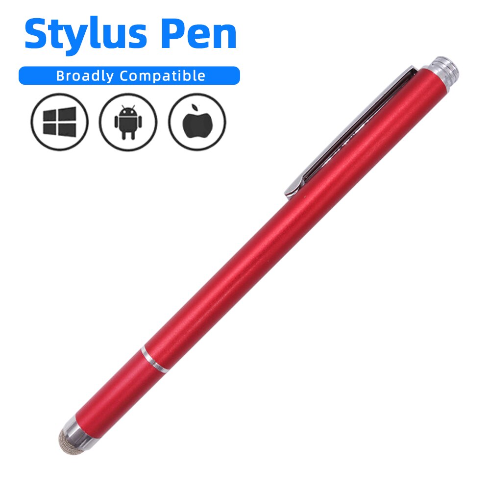 2in1 Stylus Pen For Phone Tablet Touch Pen Capacity Screen Pen For Samsung Xiaomi Laptop Surface Pen Smartphone Draw Pen Pencil: Red stylus pen