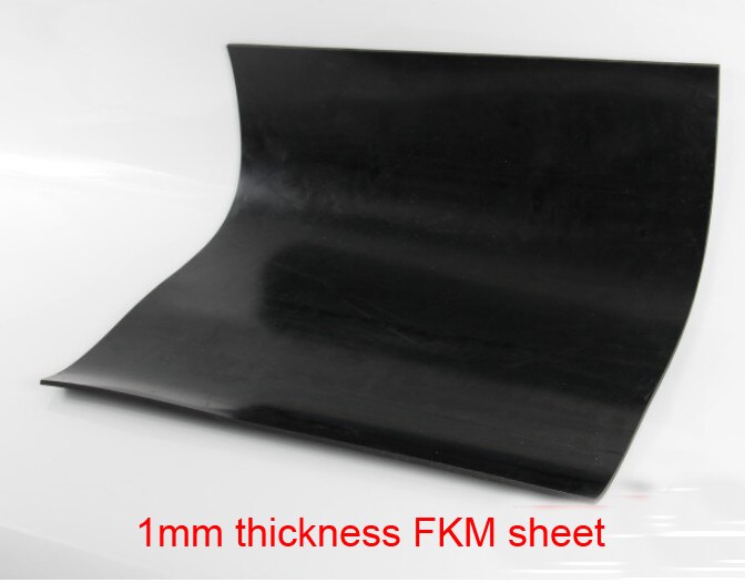 Placa de goma FKM de 1mm, lámina de flúor, Aflas, hoja de goma FPM Viton, aceite de fluoroubber, resistente a la corrosión y a la base de ácido