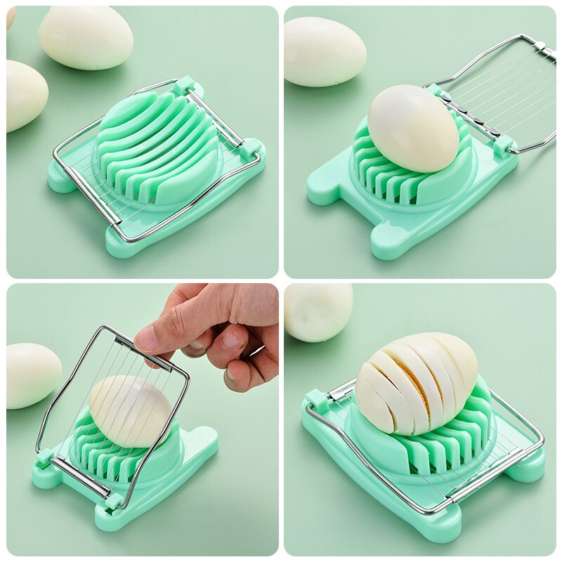 Multifunction Egg Slicers Stainless Steel Wire Egg Slicer Egg Splitter Cut Egg Device Kitchen Egg Tools Petal Shape Egg
