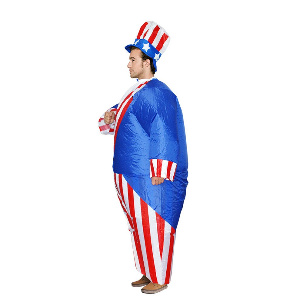 Uncle Sam Opblaasbare Cosplay Speelgoed Halloween Prestaties Speelgoed Squeezable Stress Release Ouder-kind Leuk Dad