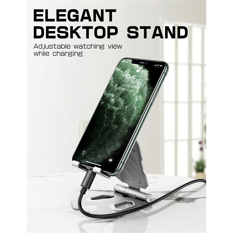 SUPCASE Aluminum Tablet Stand Mobile Phone Desk Stand Holder Universal Folding Adjustable Mount Holder For Phone iPad 4-8" inch