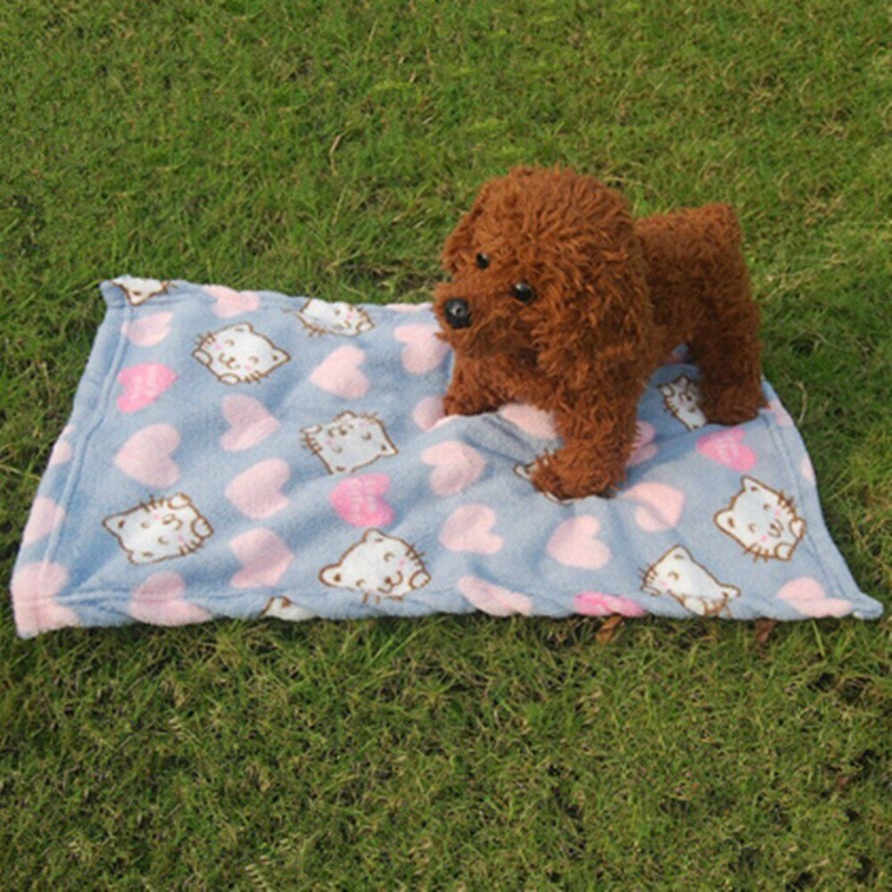 Huisdier Winter Hond Kat Bed Mat Leuke Patroon 4 Soorten Deken Huisdier Kat Hond Slapen Warm Dekbed Koraal Fluwelen Zachte huisdier Matras