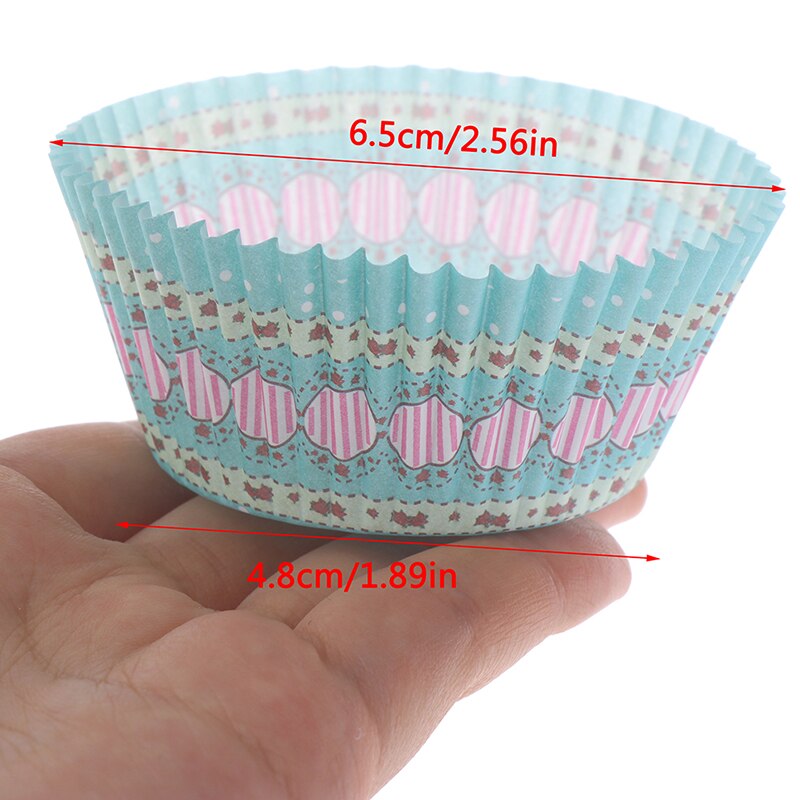100 stk hjem bordservice engangskage papir kopper søde festforsyning cupcake wraps