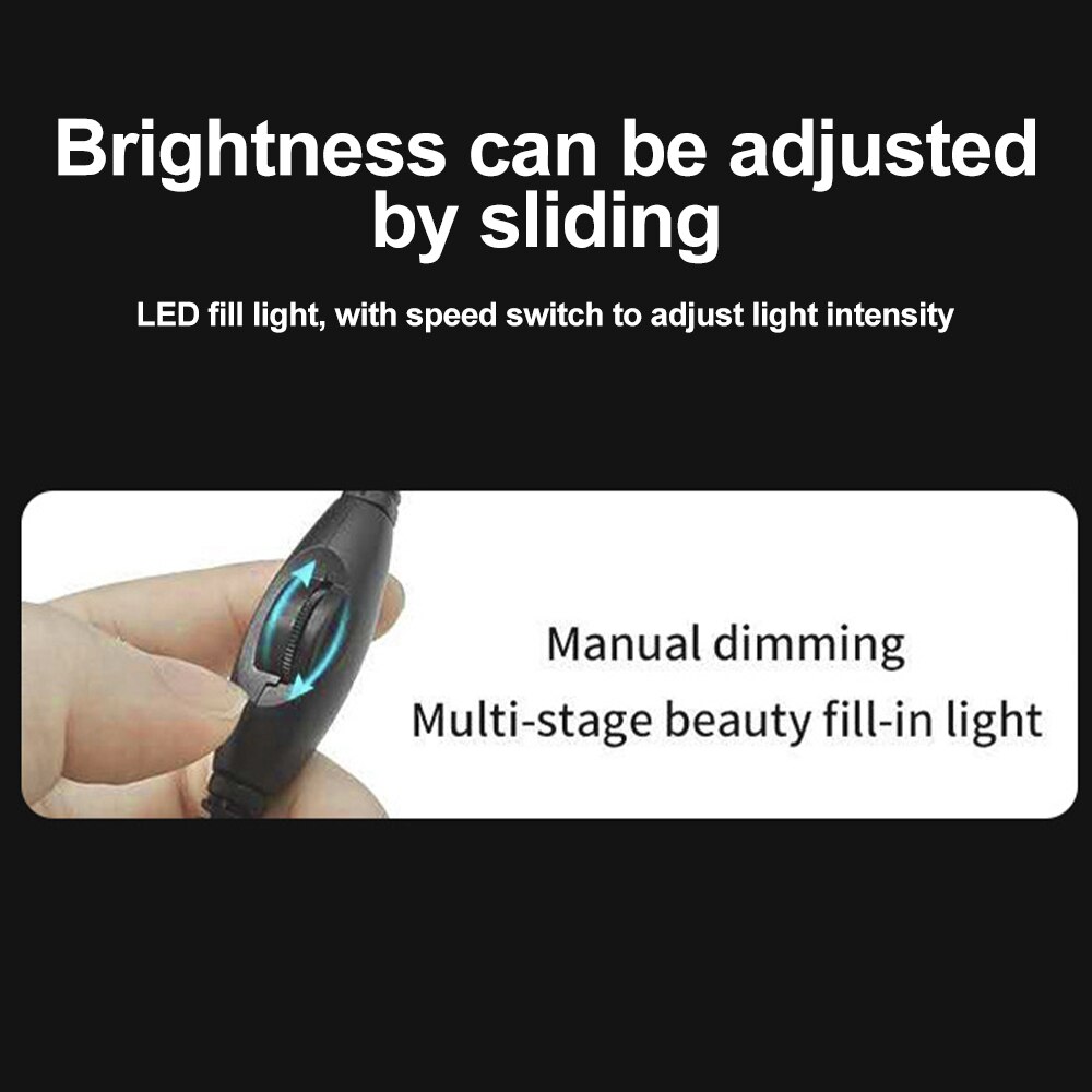 Webcam 2K Full HD 1080P Web Camera Mini Webcam For PC Computer Laptop Video 2K USB Autofocus LED Selfie Ring Light with Tripod