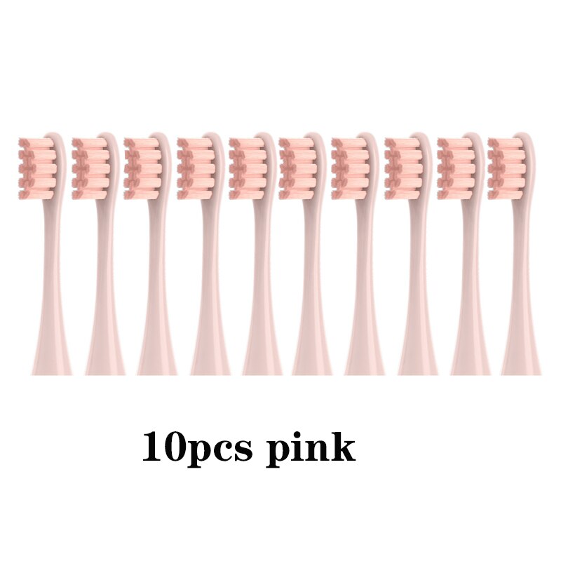 Replacement Brush Heads for Oclean X/ X PRO/ Z1/ F1/ One/ Air 2 /SE Sonic Electric Toothbrush Soft DuPont Bristle Nozzles 10 Pcs: 10pcs pink