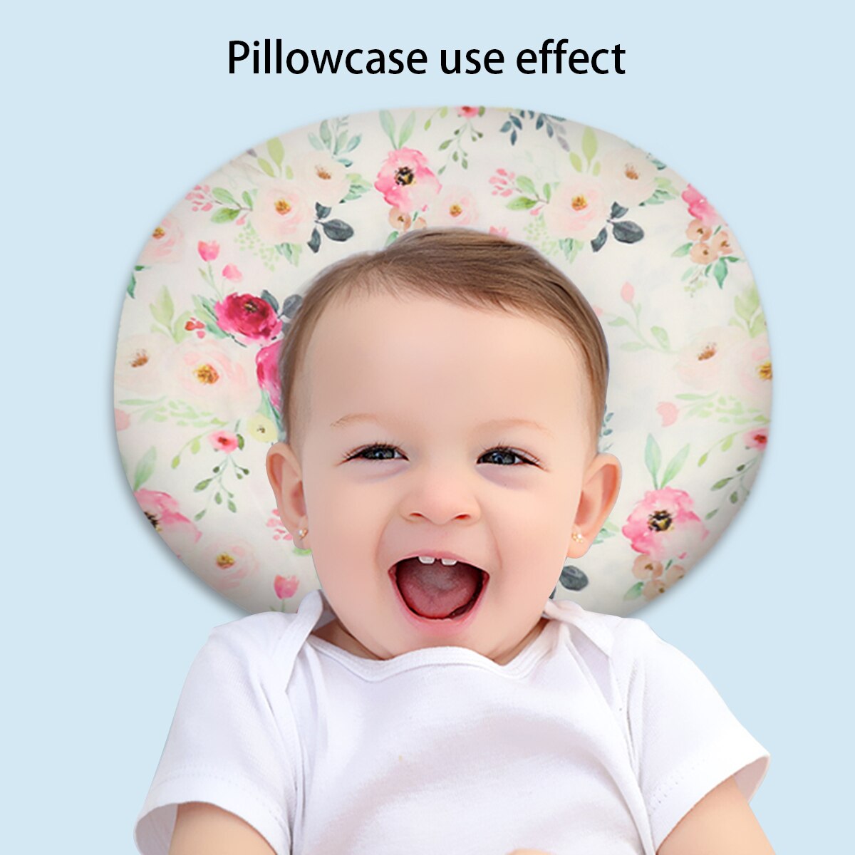 Baby feeding pillowcase elastic U-shaped breastfeeding pillowcase multi-function baby learning pillow removable pillowcase