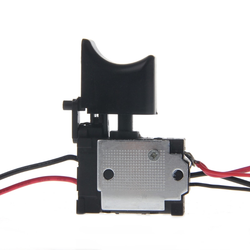 Perceuse électrique anti-poussière contrôle de vitesse bouton poussoir interrupteur à gâchette cc 7.2-24V