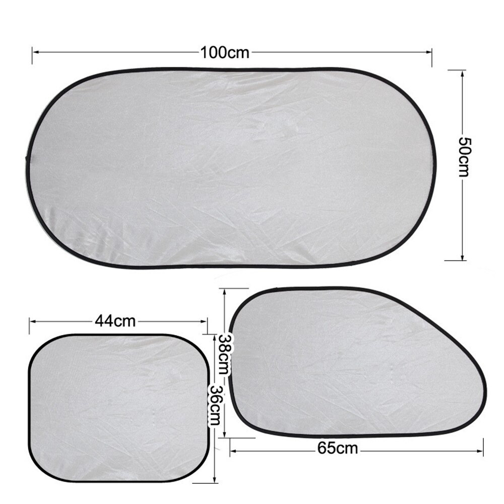 Windshield Window Mesh Cover Side Sunshade Visor Block Net Silver W/ 10*Suctions