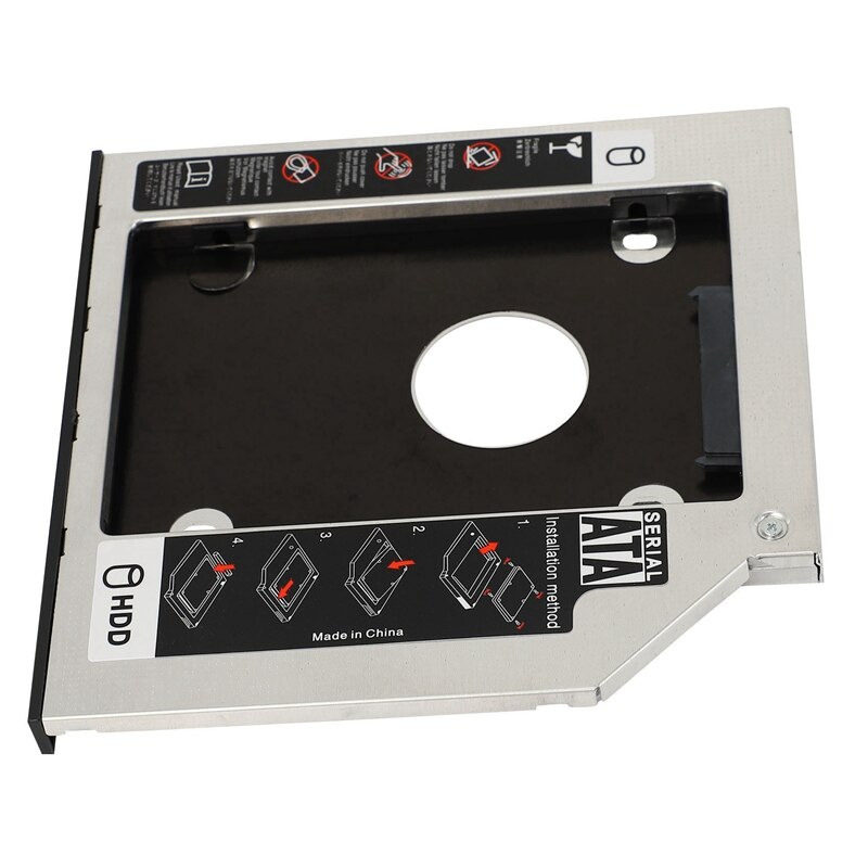 2X Hard Drive Caddy Tray 9.5Mm Universal SATA 2Nd HDD HD SSD Enclosure Hard Drive Caddy Case Tray(For SSD And HDD)