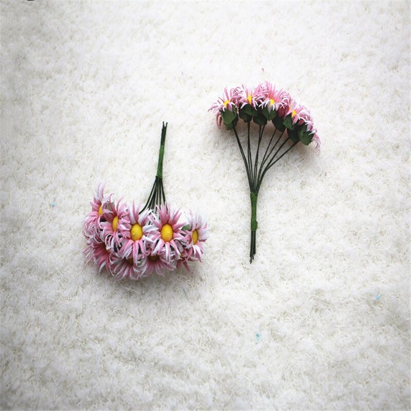 2bundles10pcs/bundle Plant Daisy Artificial Flowers DIY Wreath Material Party Wedding Flower Decoration Artificial Dried Flower