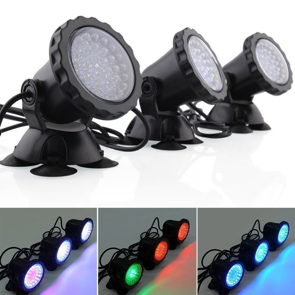 LED Unterwasser Lichter Wasserdichte Lampe RGB 36leds Unterwasser Spot Licht für Schwimmbad Brunnen Teich Wasser Garten Aquarium