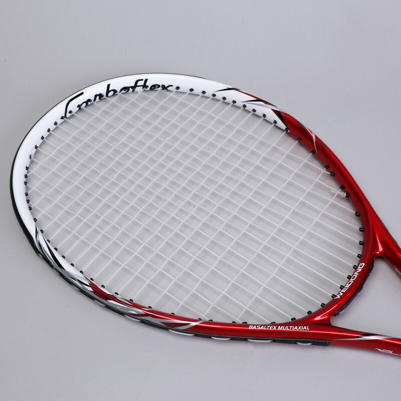 Volwassen tennisracket, enkele opname beginners, hoge school tennisracket carbon mannen en vrouwen algemene opleiding tennisracket